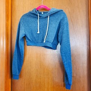 Grey crop top sweatshirt